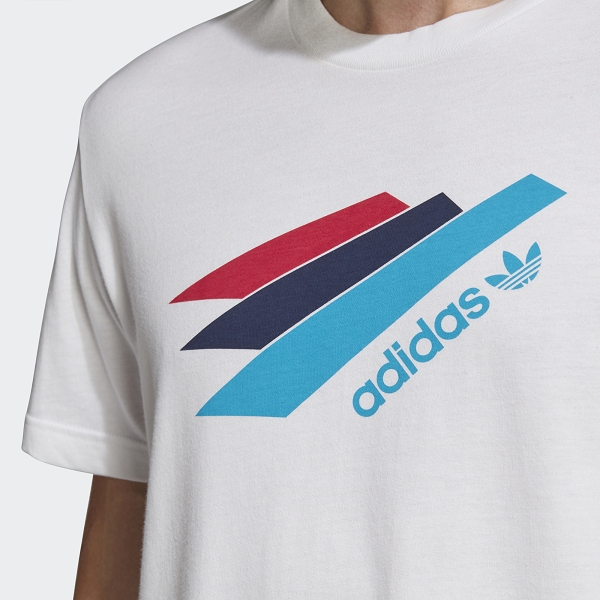 Adidas textile  palemston tee  blanc