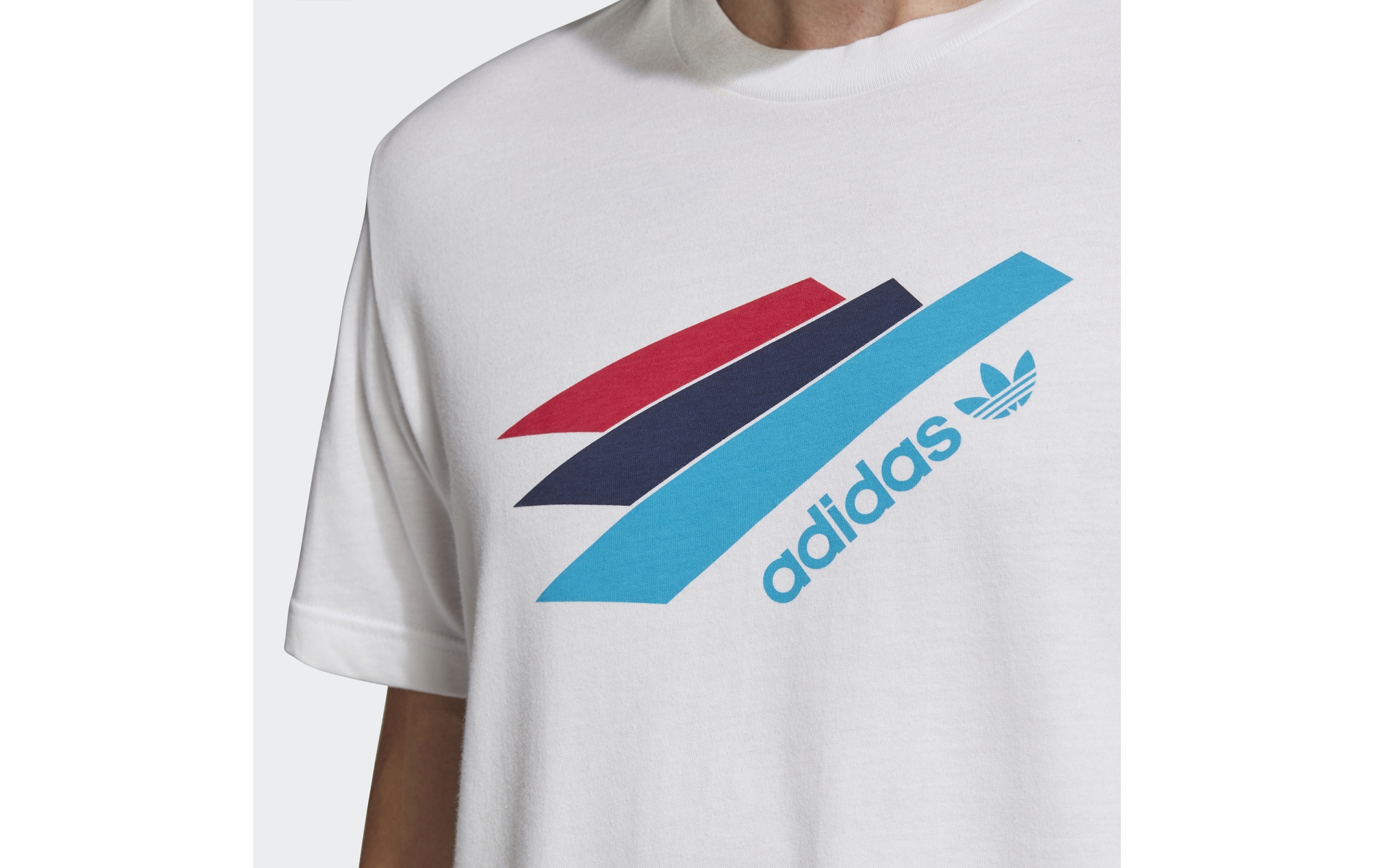 Adidas textile  palemston tee  blanc